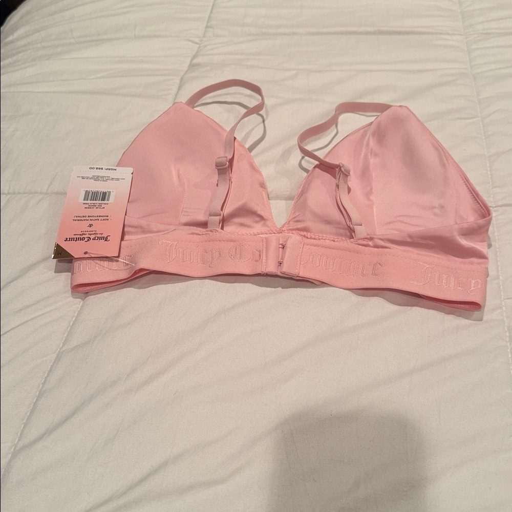Juicy Couture Soft Pink Triangle Bralette size M - Picture 3 of 4